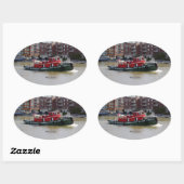 Wisconsin-Aufkleber Ovaler Aufkleber (Blatt)