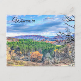 Wisconsin Autumn Scenic View Postcard Postkarte