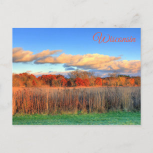 Wisconsin Autumn Scenic View Postcard Postkarte