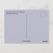 Wisconsin Avenue Village Pewaukee Wisconsin Postkarte (Rückseite)