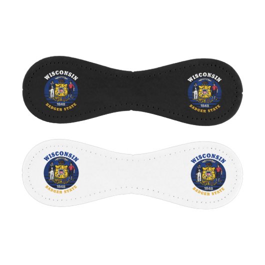 WISCONSIN BADGER STAAT FLAG BASEBALL (Paneele)