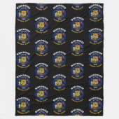 WISCONSIN BADGER STAAT FLAG FLEECEDECKE (Vorderseite)