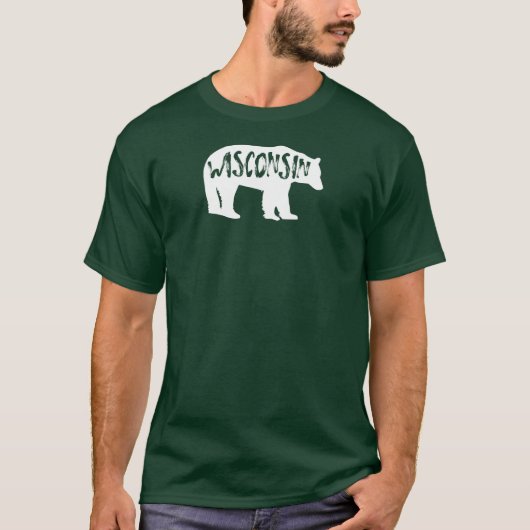 Wisconsin-Bär T-Shirt (Vorderseite)