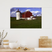 Wisconsin Barn mit Brick Silo Poster (Küche)