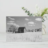 Wisconsin Barn Photo Reprint Einladung (Stehend Vorderseite)
