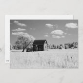 Wisconsin Barn Photo Reprint Einladung (Vorne/Hinten)