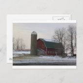 Wisconsin Barn Postkarte (Vorne/Hinten)