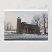 Wisconsin Barn Postkarte (Vorderseite)