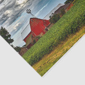 Wisconsin Barns Under a Stormy Sky Seidenpapier (Ausschnitt)
