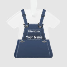 Wisconsin Bauer Bib Overalls Weihnachten