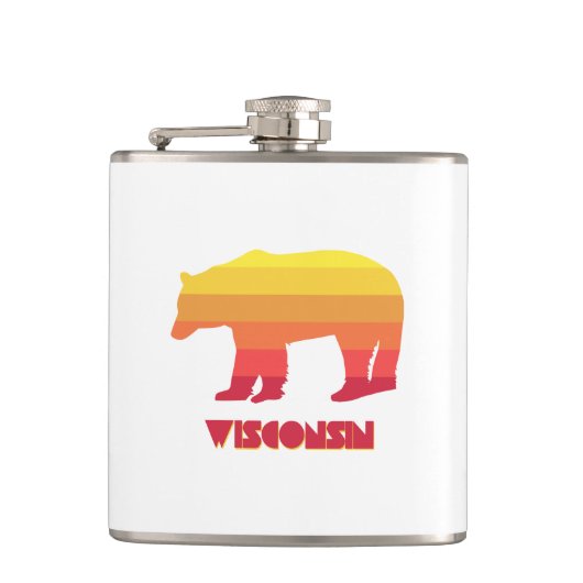 Wisconsin Bear Flachmann (Vorderseite)