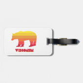 Wisconsin Bear Gepäckanhänger (Rückseite horizontal)
