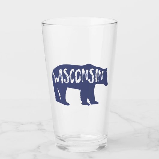 Wisconsin Bear Glas (Vorderseite)