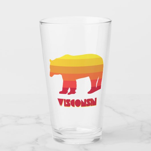 Wisconsin Bear Glas (Vorderseite)