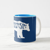 Wisconsin Bear Zweifarbige Tasse (VorderseiteRechts)