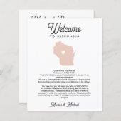 WISCONSIN Begrüßungsbrief IRA. FARBE (Vorne/Hinten)