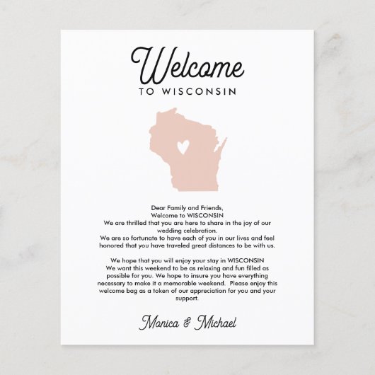 WISCONSIN Begrüßungsbrief IRA. FARBE (Vorderseite)