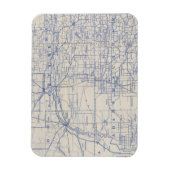 Wisconsin Bicycle Road Map 2 Magnet (Vertikal)