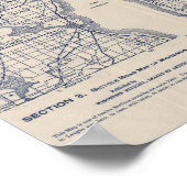 Wisconsin Bicycle Road Map 2 Poster (Ecke)