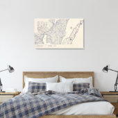 Wisconsin Bicycle Road Map 3 Leinwanddruck (Insitu (Schlafzimmer))