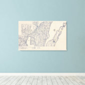 Wisconsin Bicycle Road Map 3 Leinwanddruck (Insitu (Holzboden))
