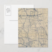 Wisconsin Bicycle Road Map 3 Postkarte (Vorne/Hinten)