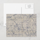 Wisconsin Bicycle Road Map 4 Postkarte (Vorne/Hinten)