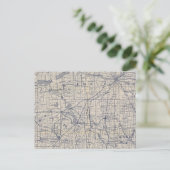 Wisconsin Bicycle Road Map 4 Postkarte (Stehend Vorderseite)