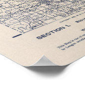 Wisconsin Bicycle Road Map 5 Poster (Ecke)