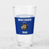 WISCONSIN BIER GLASS GLAS (Rückseite)