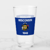 WISCONSIN BIER GLASS GLAS (Vorderseite)