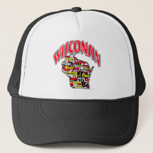 Wisconsin-Bier-Görn-Käse-Fischrogen Truckerkappe