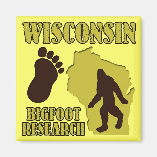 Wisconsin Bigfoot Research Magnet (Vorne)