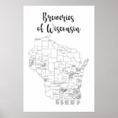 Wisconsin Brewery Themed Poster (Vorne)