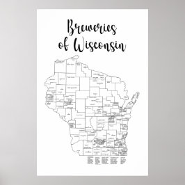 Wisconsin Brewery Themed Poster
