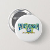Wisconsin Button (Vorne & Hinten)