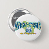 Wisconsin Button (Vorne & Hinten)