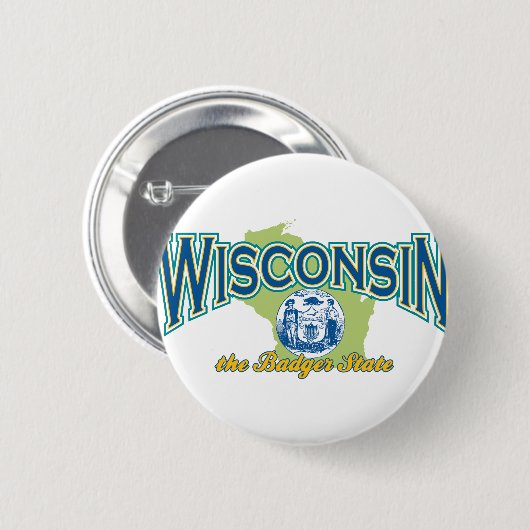 Wisconsin Button (Vorne & Hinten)