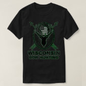 Wisconsin Camouflage Bowhunting Bow Hunting Deh Fl T-Shirt (Design vorne)