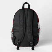 Wisconsin Cardinal & White College Camo Printed Bedruckter Rucksack (Rückseite)