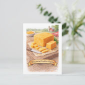 Wisconsin Cheddar Cheese (American Food Series) Postkarte (Stehend Vorderseite)