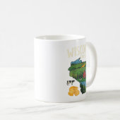 Wisconsin Cheese State Pride Farm Dairy Lover Gift Kaffeetasse (VorderseiteRechts)