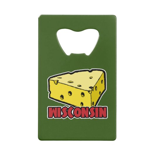Wisconsin Cheese Wedge Geldbeutel Flaschenöffner (Vorderseite)