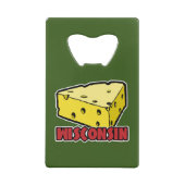 Wisconsin Cheese Wedge Geldbeutel Flaschenöffner (Rückseite)