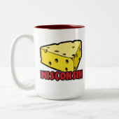 Wisconsin Cheese Wedge Zweifarbige Tasse (Links)