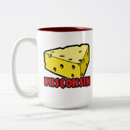 Wisconsin Cheese Wedge Zweifarbige Tasse