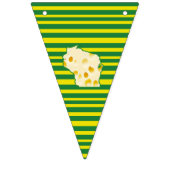 Wisconsin Cheesehead Green und Gold Flag Banner (Erste Fahne)