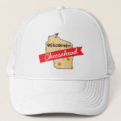 Wisconsin Cheesehead Hat Truckerkappe (Vorderseite)