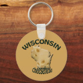 Wisconsin Cheesehead Käse Schlüsselanhänger (Vorderseite)