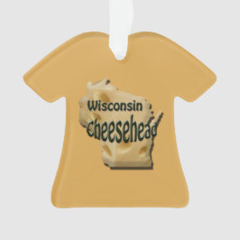 Wisconsin Cheesehead Käse Weihnachtsschmuck Ornament